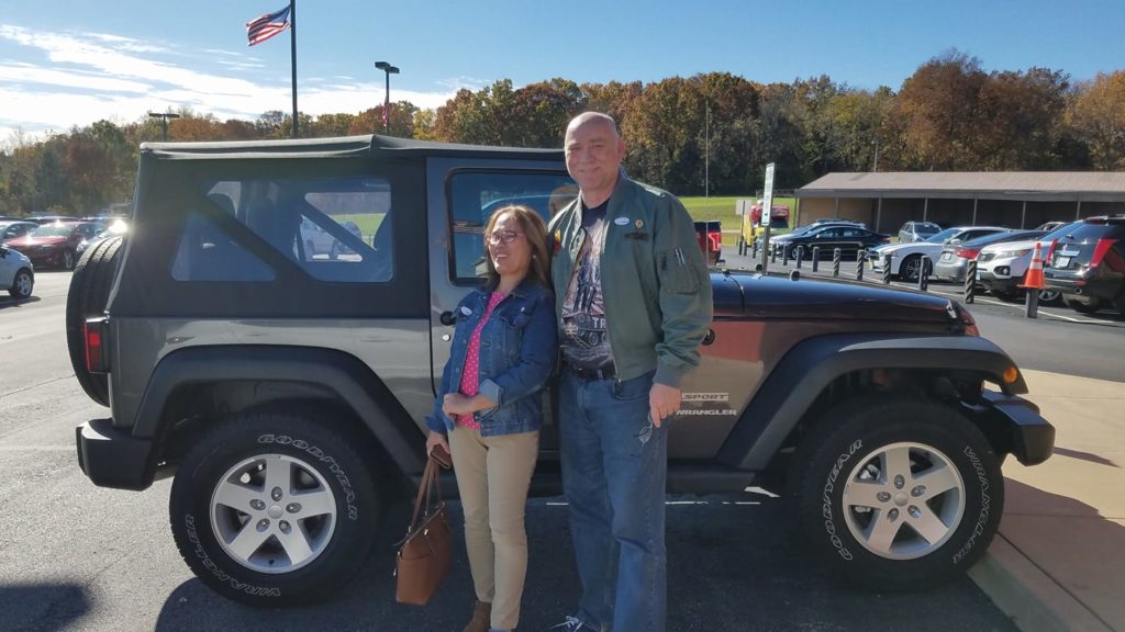 Couple who purchased a car with Green Light Auto Credit